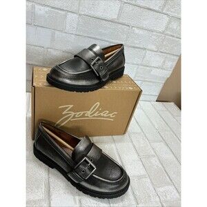 Zodiac Women's Black Renee Loafer Silver Black 8.5